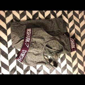 Gymshark Flex Leggings - Charcoal / Deep Plum